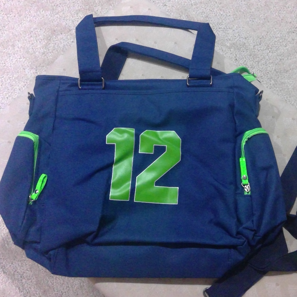Seattle Seahawk 12th Fan Tote Briefcase Laptop bag